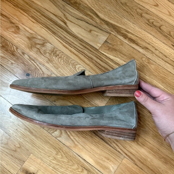 Grey Women's Suede Suede Loafers - Picture 3 of 5
